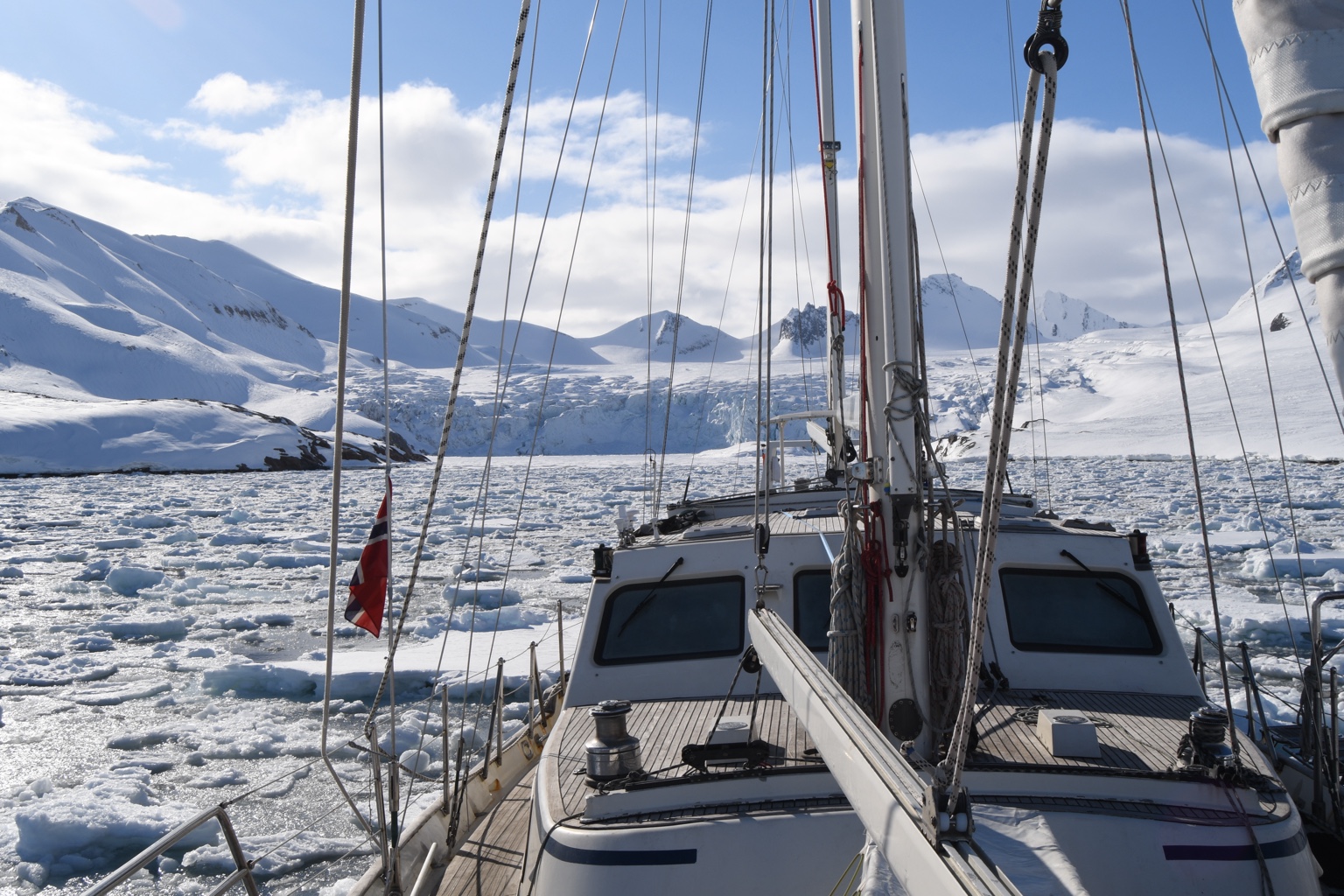 Navigation à bord dans les glaces en haute latitude